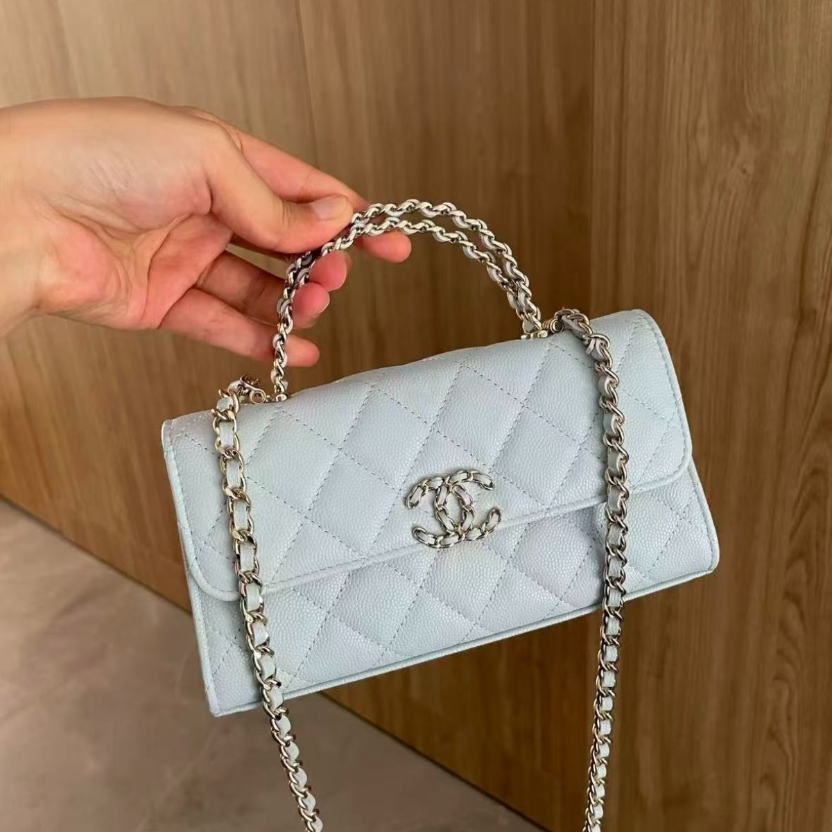Chanel Classic Flap Bag – Ice Grey
