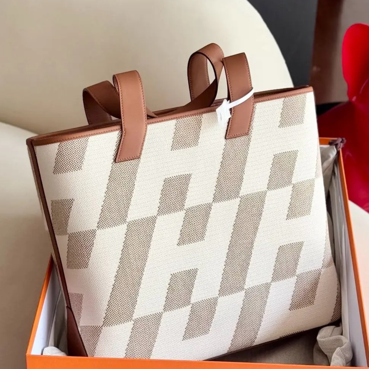 Cabas H and Biais 40 Bag by Hermès