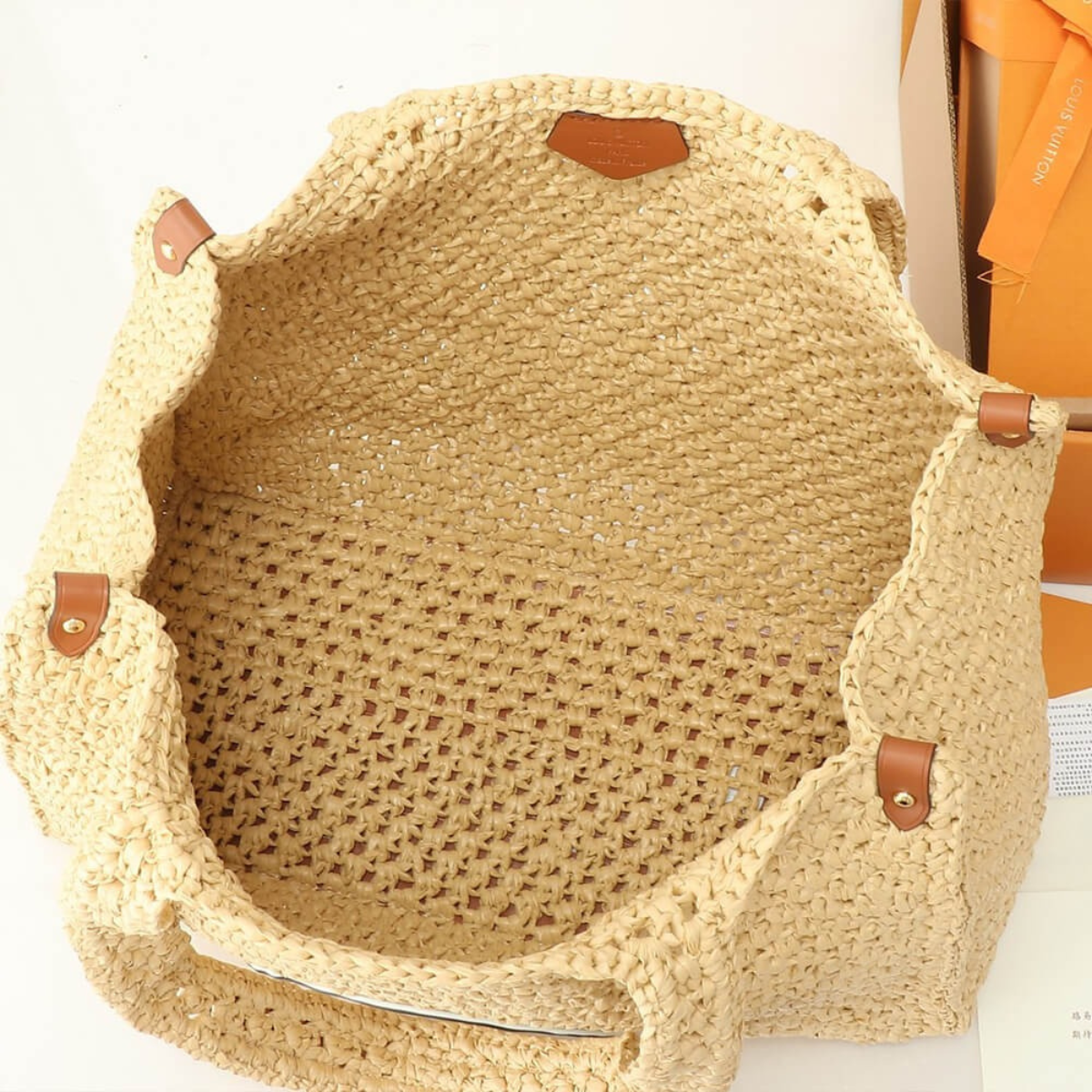 Louis Vuitton – By The Pool Raffia OnTheGo MM bag