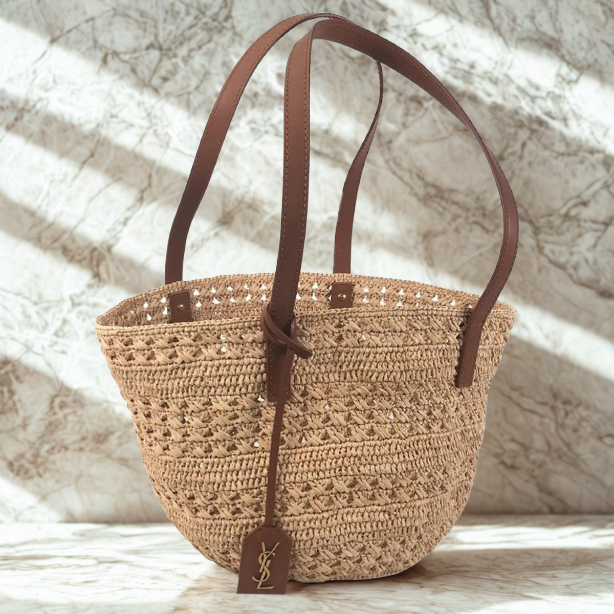 Yves Saint Laurent – Raffia basket bag