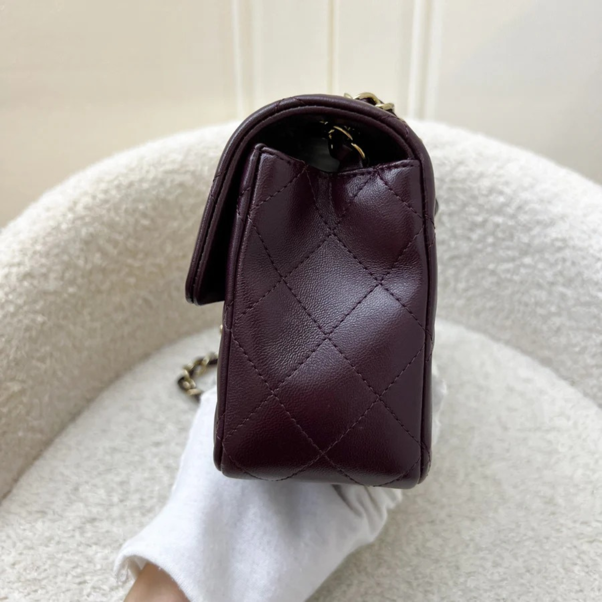 Chanel Mini Single Flap Bag – Wine