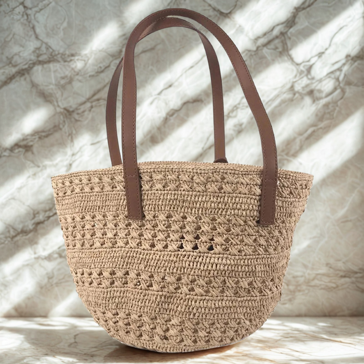 Yves Saint Laurent – Raffia basket bag